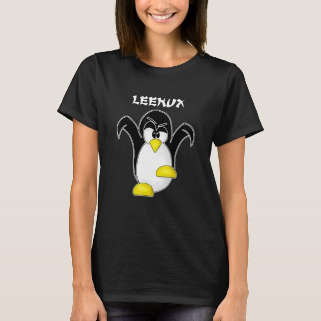 T-shirt Tux Linux Leenux Penguin Ordinateur Nerd Freak Hac (Devant)