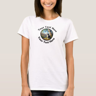 T-shirt Tuxedo Cat avec texte personnalisé