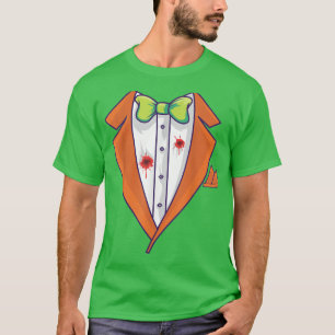 T-shirt Tuxedo Suit Tux Bloody et Scary Halloween Costume