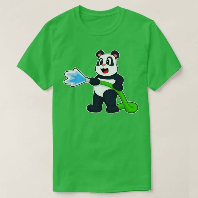 T-shirt Tuyau de pompier Panda Firefighter (Design devant)