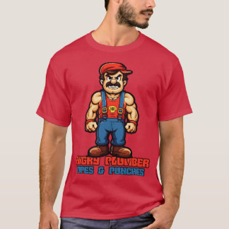 T-shirt Tuyaux et poinçons Le plombier en colère