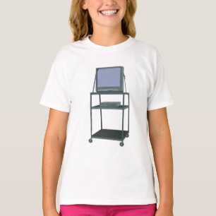 T-shirt TV et chariot VCR Classe 80s 90s Funny School