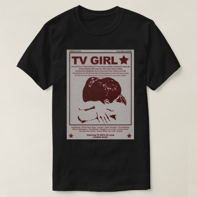 T-shirt Tv Girl French Exit Lovers Rock Poster (Design devant)