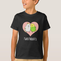 Tweethearts Drôle Inséparables Pun Dark BG
