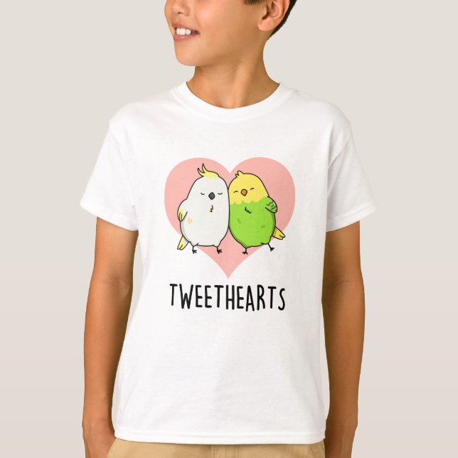 T-shirt Tweethearts Funny Inséparables Pun (Devant)