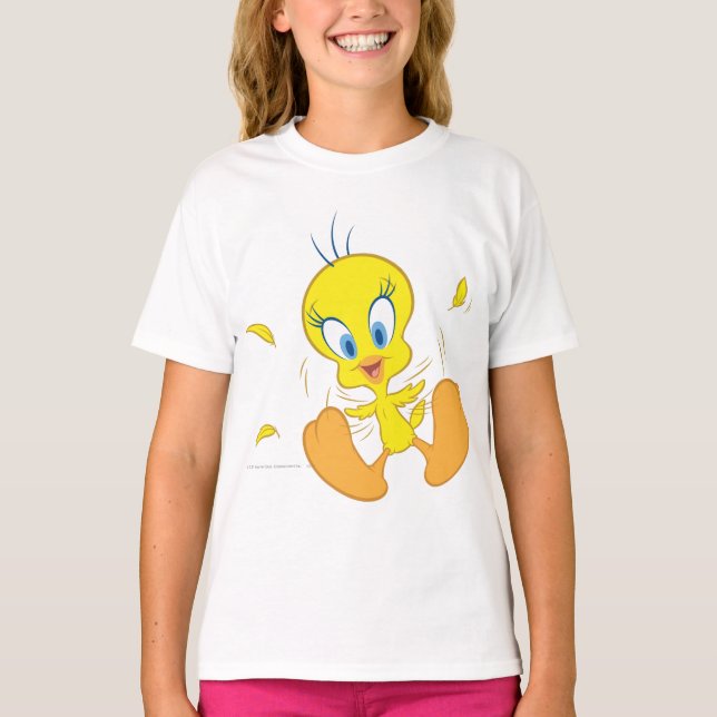 T-shirt Tweety In Action Pose 5 (Devant)