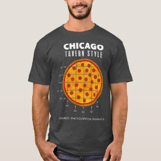 T-shirt twHistory Regional Pizza Chicago Tavern Style