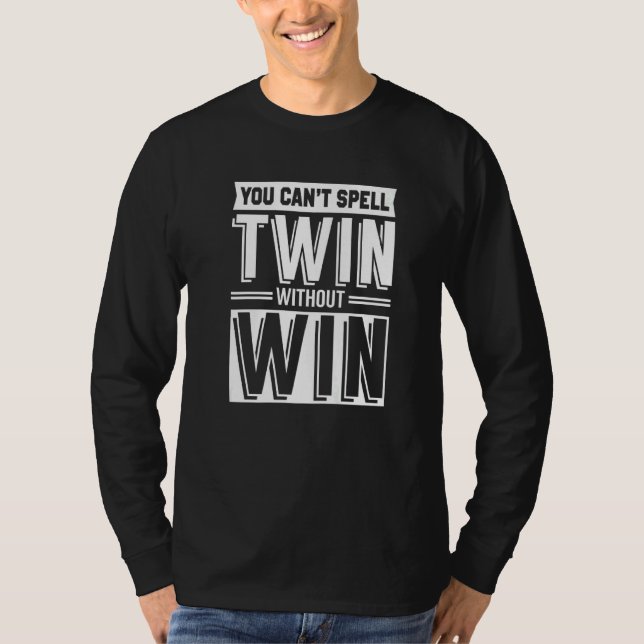 T-shirt Twin without win lovely hearts akin (Devant)
