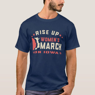 T-shirt Twinart66 - Montez la marche des femmes sur l'Iowa