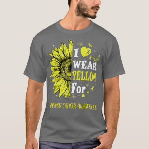 T-shirt Twinkle Coeur Tournesol Enfance Cancer Sensibilisa