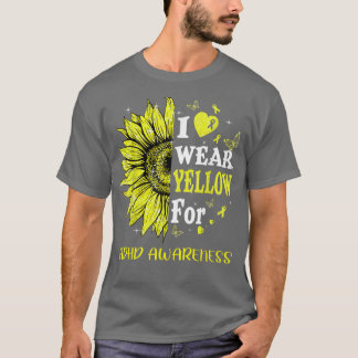 T-shirt Twinkle Heart Sunflower Ajouter la sensibilisation