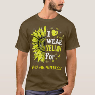 T-shirt Twinkle Heart Sunflower Ajouter la sensibilisation