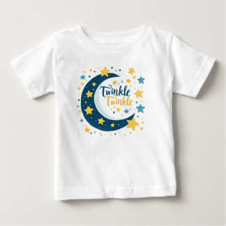T-shirt "Twinkle Twinkle" Lune et Stars Baby