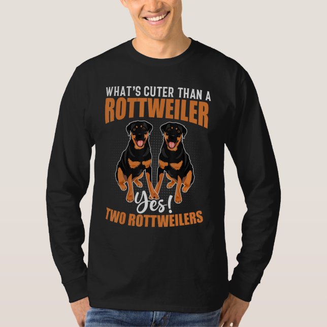 T-shirt Two Rottweilers   Rottweiler Dog (Devant)