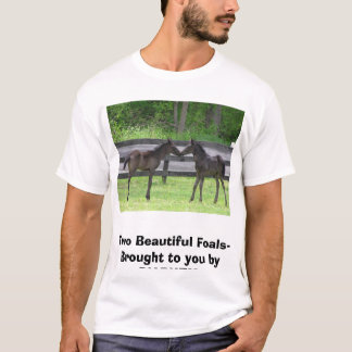 T-shirt Twofoals2006, deux beaux poulains a apporté à y…