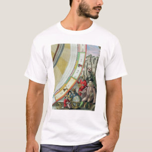 T-shirt Tycho Brahe, détail d'une carte montrant le sien
