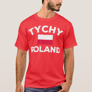 T-shirt Tychy Pologne Drapeau Polonais Famille de ville