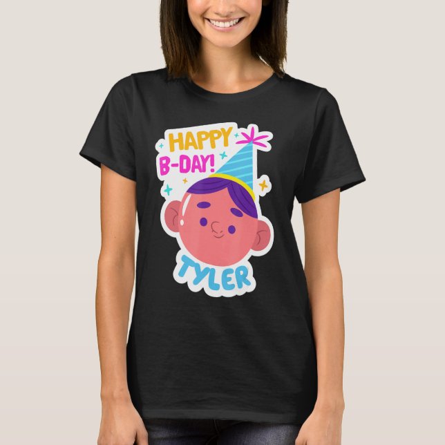 T-shirt Tyler Personnalisé Funny Joyeux cadeau d'anniversa (Devant)