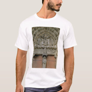 T-shirt Tympan portail du sud dépeignant W couronné par