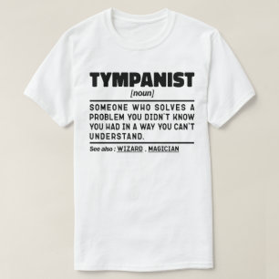 T-shirt Tympanist Noun Timpani Joueur Drôle Tambours Amour