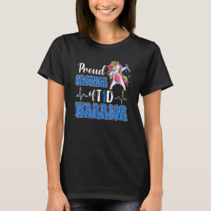 T-shirt Type 1 Diabète Fier Frère D'Un Guerrier T1D