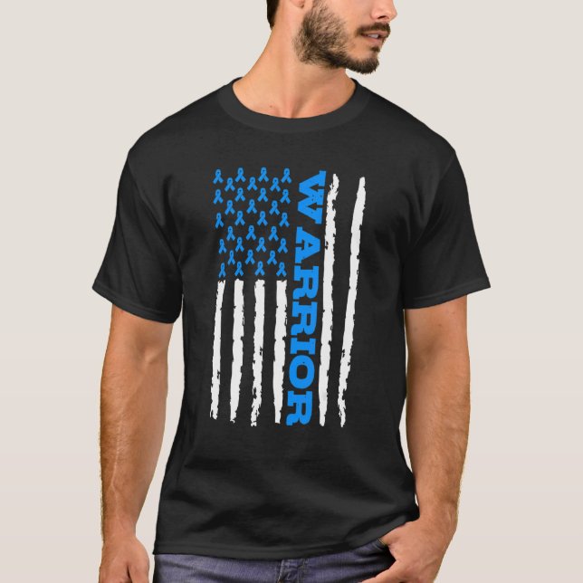 T-shirt Type 1 Guerrier de sensibilisation au diabète État (Devant)