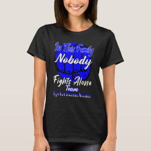 T-shirt Type 1 Guerrier du diabète Lutte Bleu Ruban T1d Di