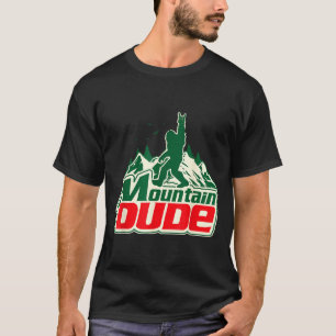 T-shirt Type de montagne faisant de la randonnée graphique