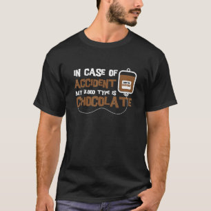 T-shirt Type De Sang En Coque D'Accident Mon Type De Sang