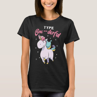 T-shirt Type OnederType 1 Sensibilisation au diabète Unico