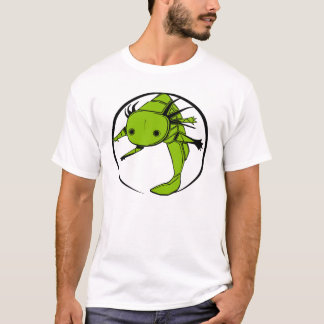 T-shirt Type sauvage de cercle d'Axolotl (couleurs