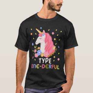 T-shirt Type Unicorne Un Derful Diabète Type 1 Diabet