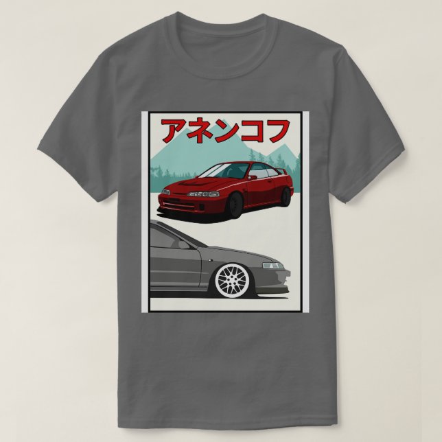 T-shirt Typer Honda Integra (Design devant)