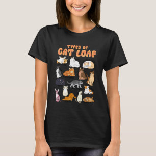 T-shirt Types de chat en boule Chaton mignon fille Tigré S