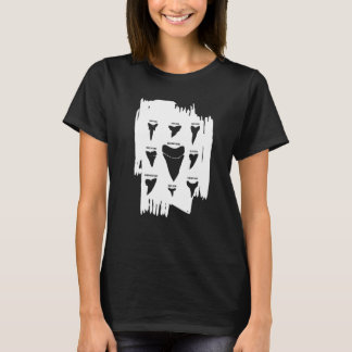 T-shirt Types de dents Poisson de requin