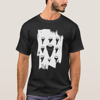 T-shirt Types de dents Poisson de requin