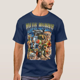 T-shirt Types de personnage de mème de cerveau italien des