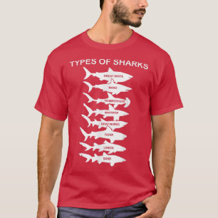 T-shirt Types De Requins