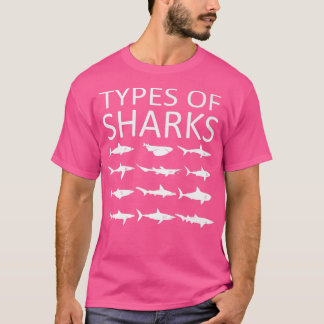 T-shirt Types De Requins