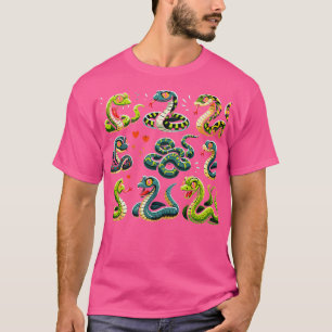 T-shirt Types de serpent éducatif pour enfants