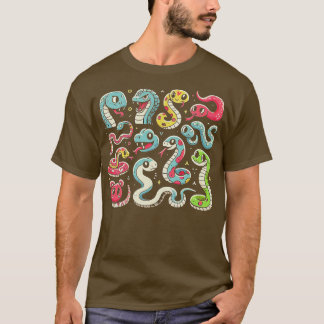 T-shirt Types de serpent éducatif pour enfants 2