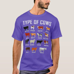 T-shirt Types De Vaches Costume Fermier Vache