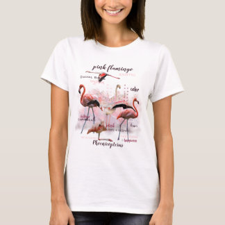T-shirt Typographe rose Flamingo | Customized
