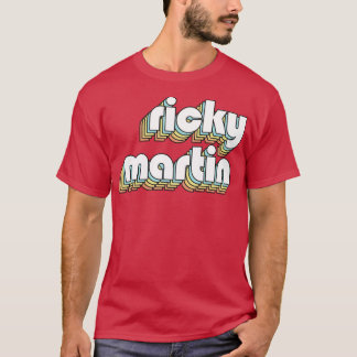 T-shirt Typographie arc-en-ciel RickyRetro style défraîchi