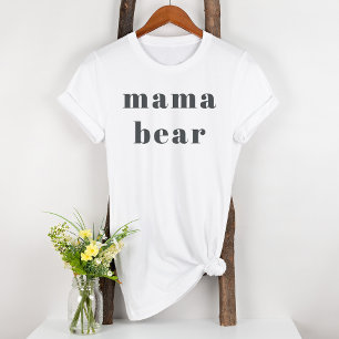 T-shirt Typographie Boho rose Grey Fille Maternité Mama Ou
