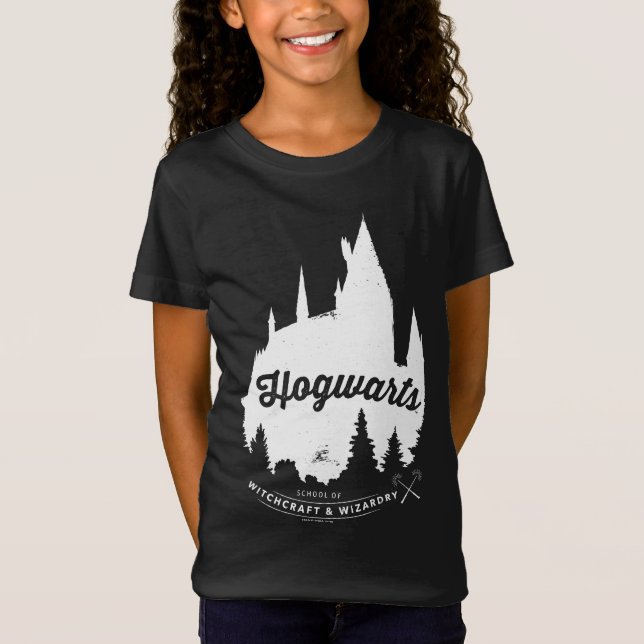 T-Shirt Typographie de château de Harry Potter | HOGWARTS™ (Devant)