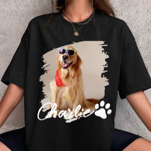 T-shirt Typographie de compagnie Simple Moderne Personnali