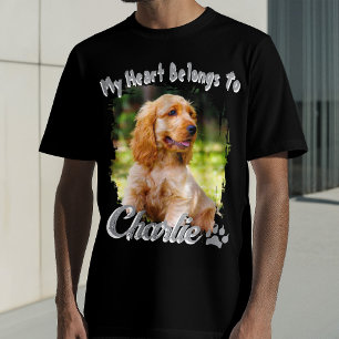 T-shirt Typographie de contrefaçon personnalisée Nom Mon c