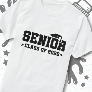 T-shirt Typographie de fin d'études audacieuse de la promo