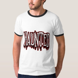 T-shirt Typographie de goutte d'horreur hantée